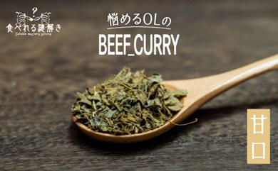 【食べれる謎解き】悩めるOLのBEEF CURRY 甘口