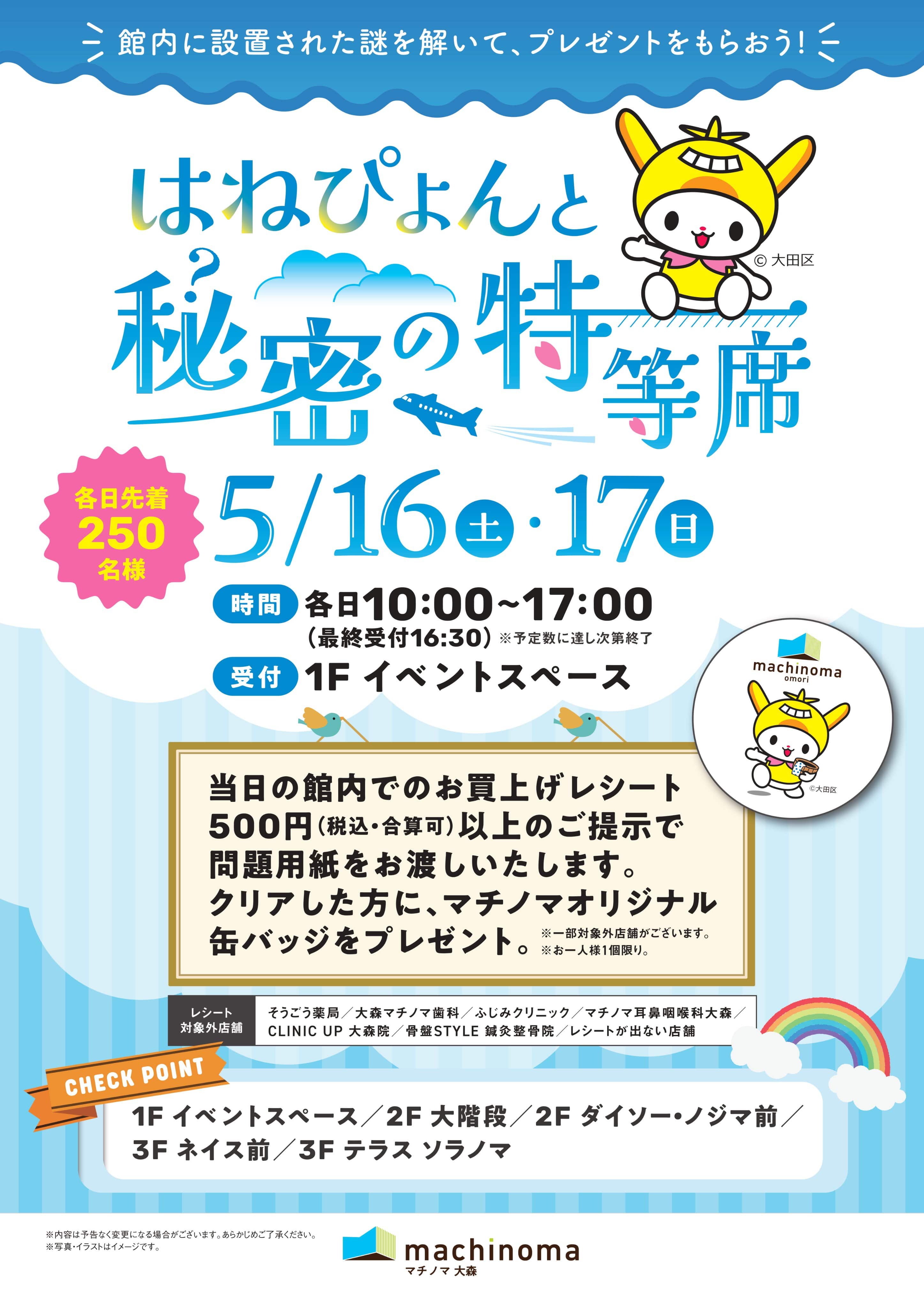 はねぴょんと秘密の特等席