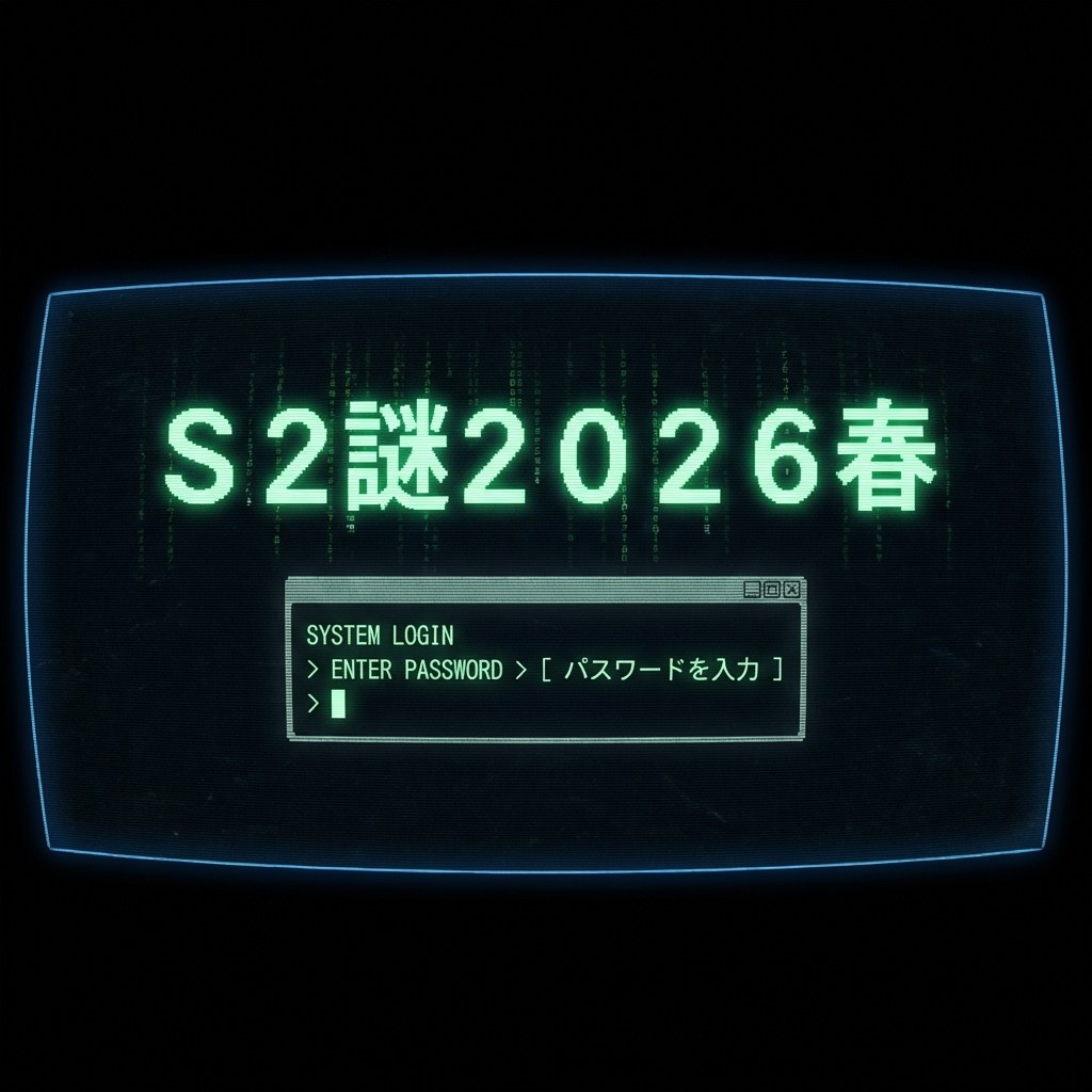 Ｓ２謎２０２６春