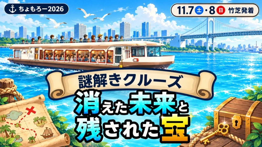 ちょもろー謎解きクルーズ「消えた未来と残された宝」