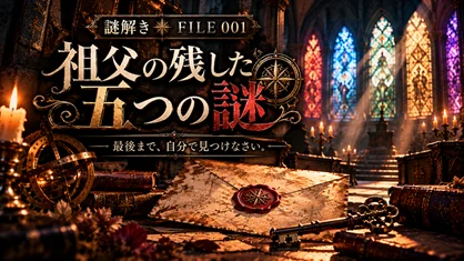 NonLeo探偵の目「謎解き」/中級/FILE001【祖父の残した五つの謎】