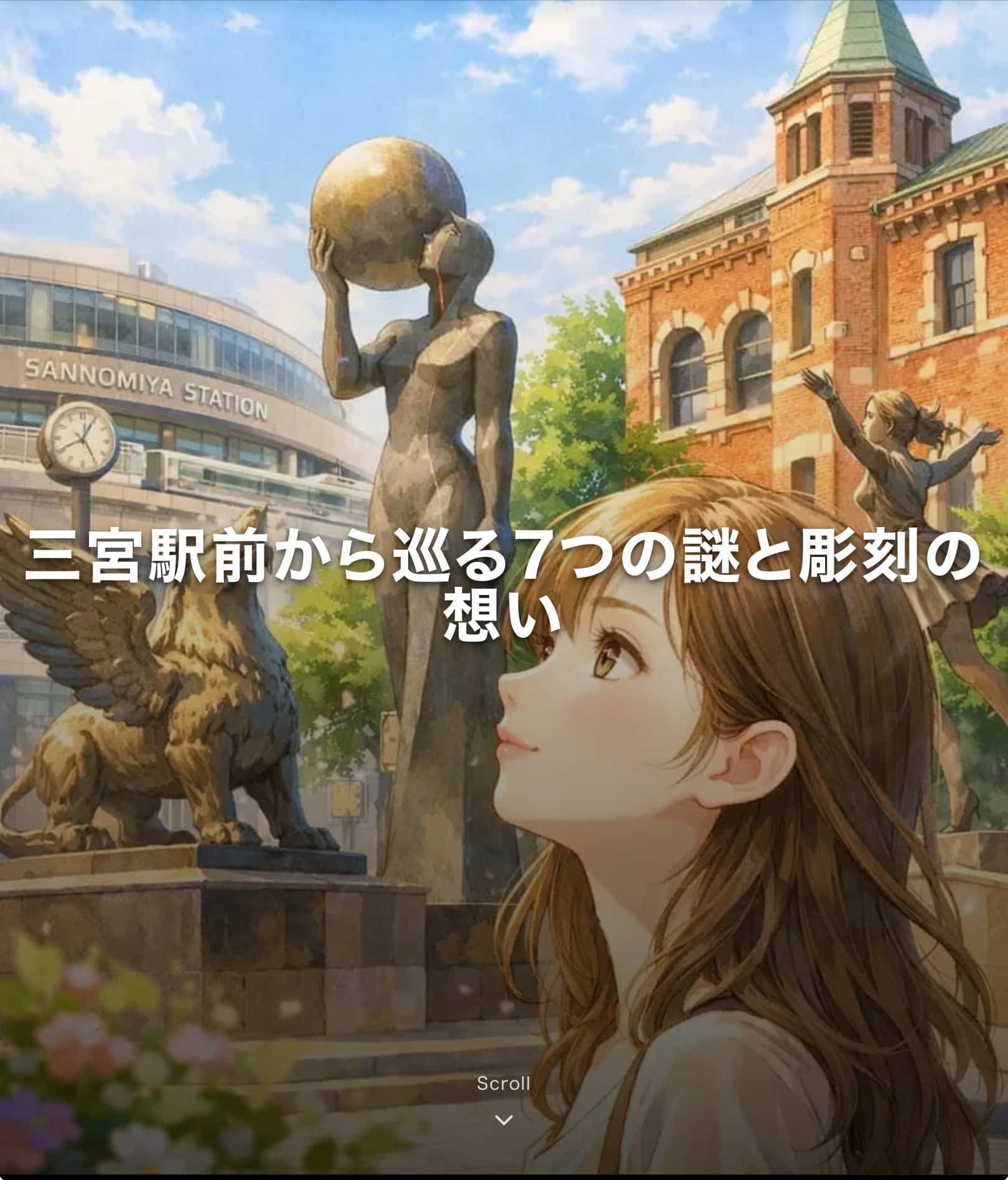 三宮駅前から巡る7つの謎と彫刻の想い
