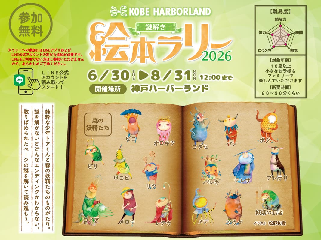 謎解き絵本ラリー2026 - 兵庫県の周遊型