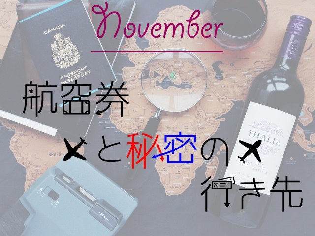 11月謎〜航空券と秘密の行き先〜