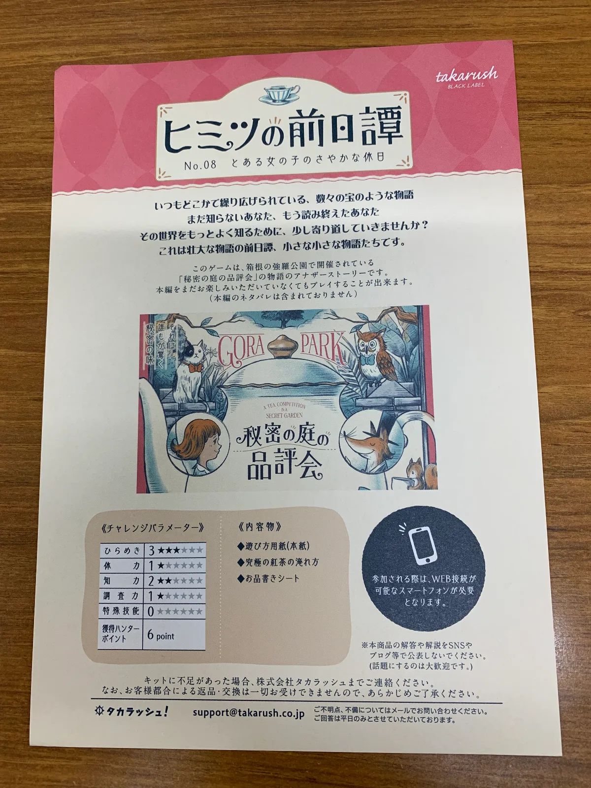ヒミツの前日譚No.08　とある女の子のさやかな休日のナゾ活写真