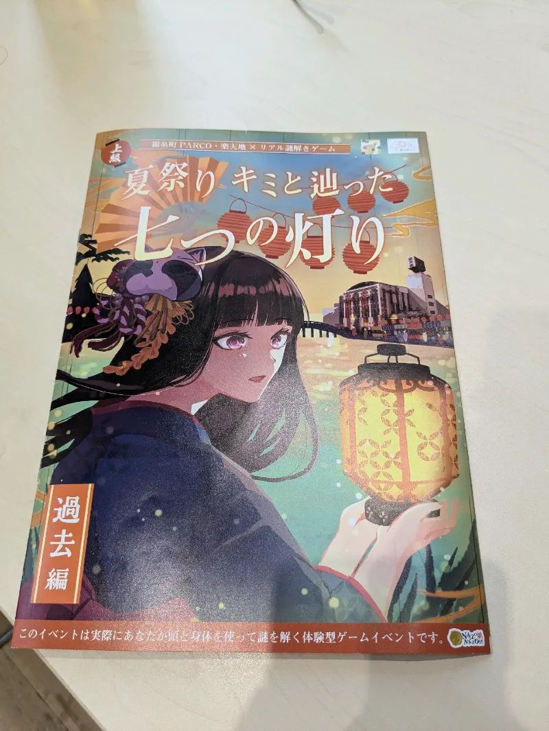 錦糸町PARCO・楽天地×リアル謎解きゲーム「夏祭り キミと辿った七つの灯り 過去編」のナゾ活写真