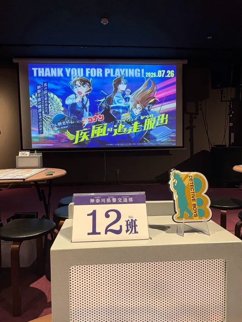 リアル脱出ゲーム×名探偵コナン『疾風の追走からの脱出』のナゾ活写真