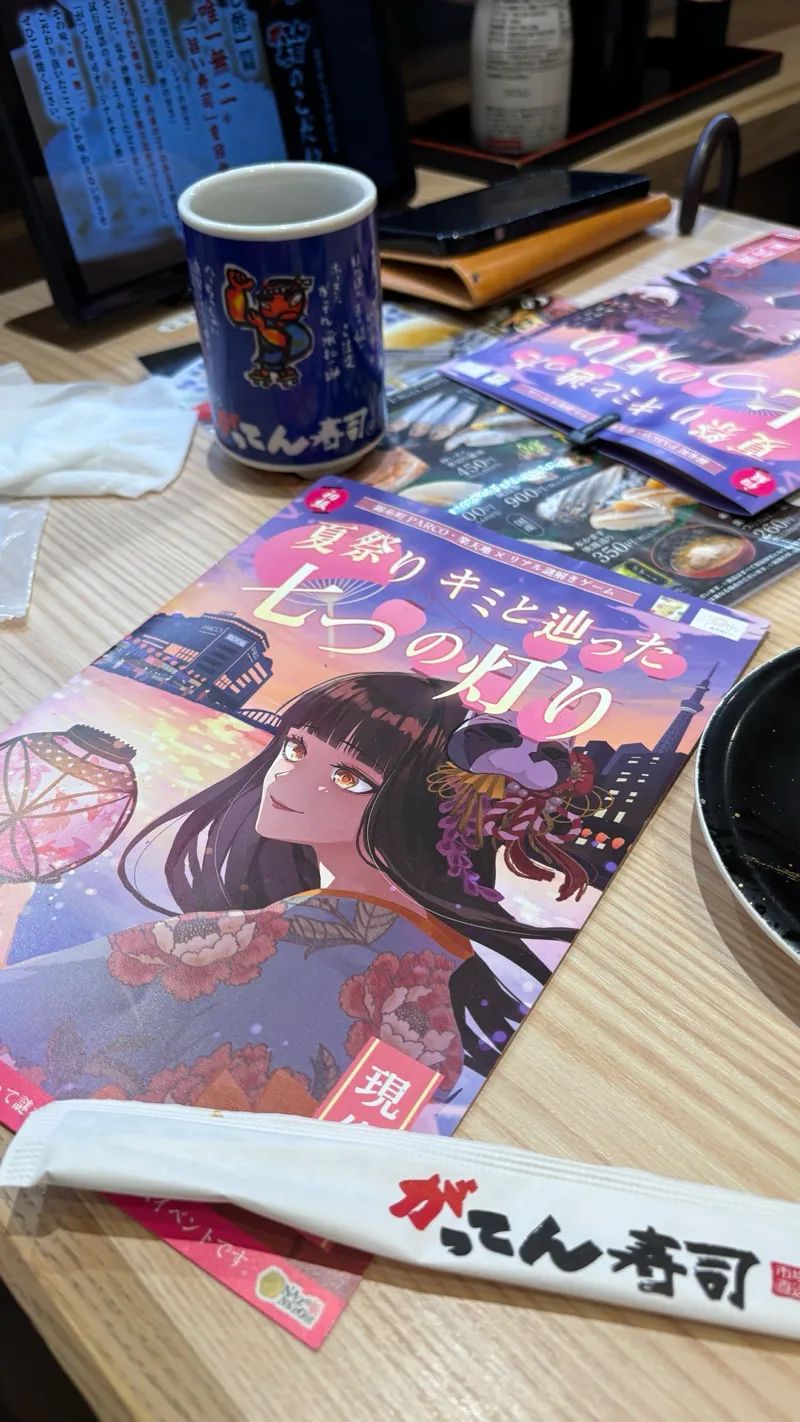 錦糸町PARCO・楽天地×リアル謎解きゲーム「夏祭り キミと辿った七つの灯り 現代編」のナゾ活写真