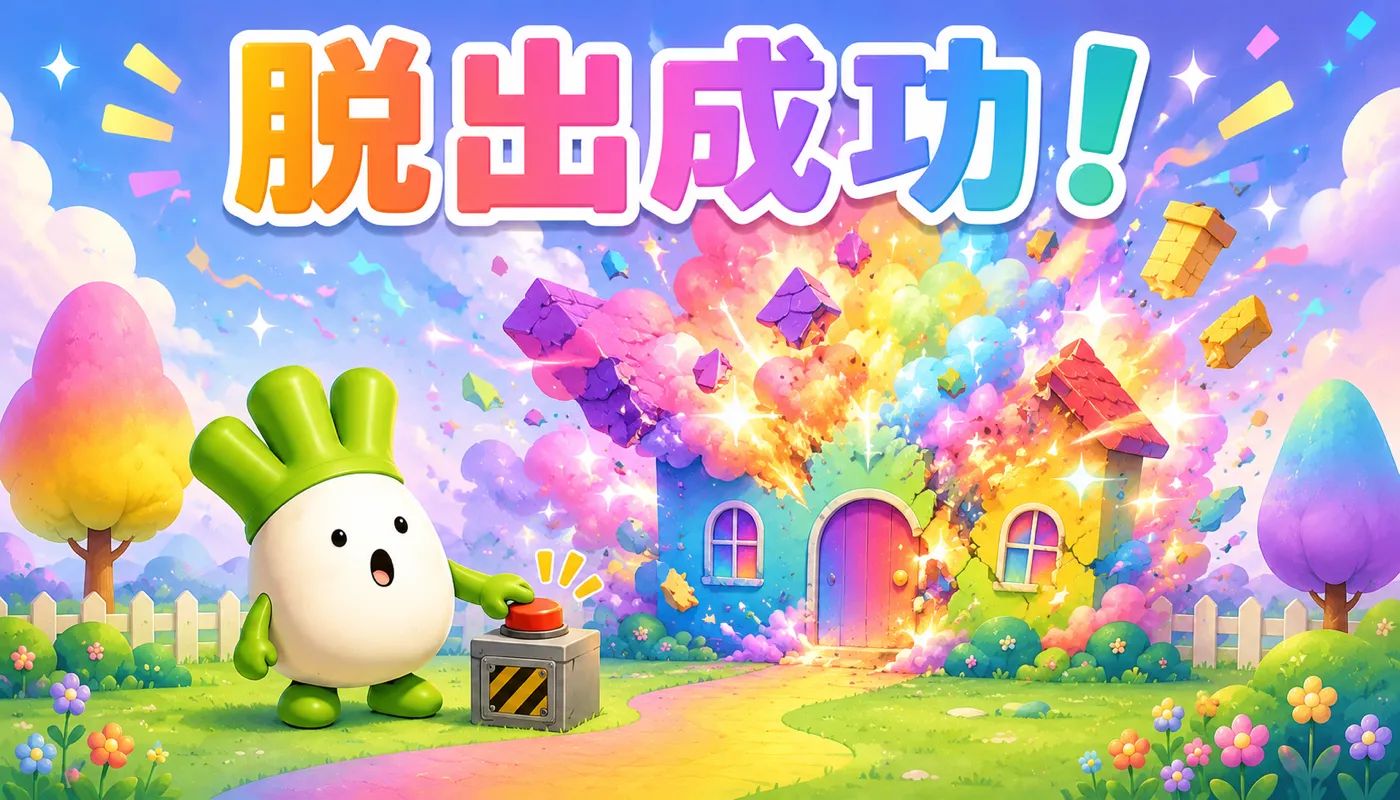 グラデーションハウスからの脱出のナゾ活写真