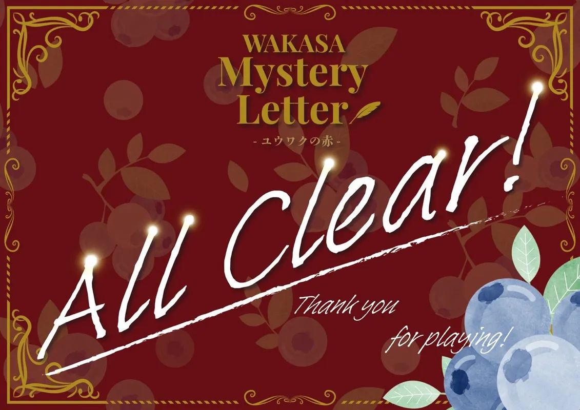 WAKASA Mystery Letter -ユウワクの赤-のナゾ活写真